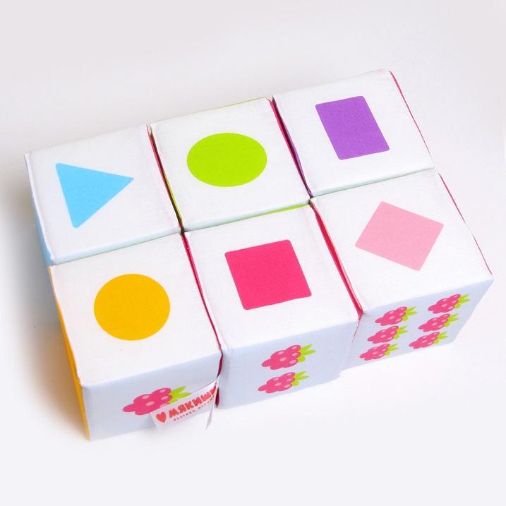 Кубики из серии Малышарики – Учим формы, цвет, счет  